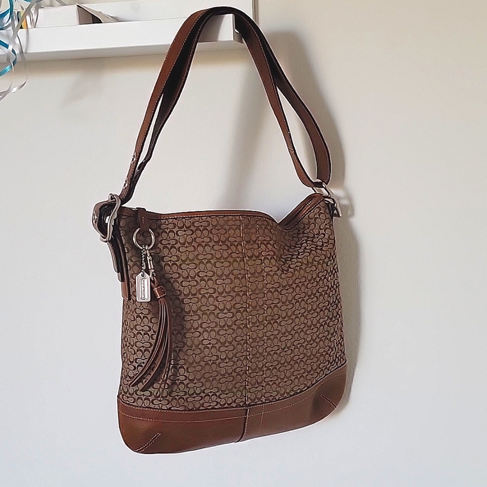 Coach signature crossbody bag